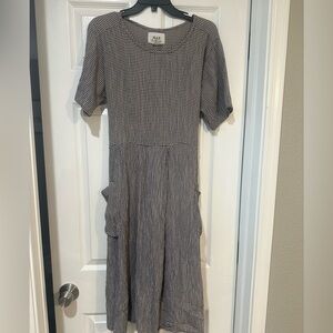 Vintage Flax by Jeanne Engelbart linen dress